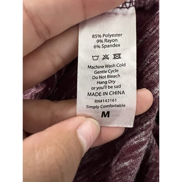 Lularoe Women's Size Medium Purple Duster Open Front Long Cardigan Preppy Lounge - Picture 9 of 12